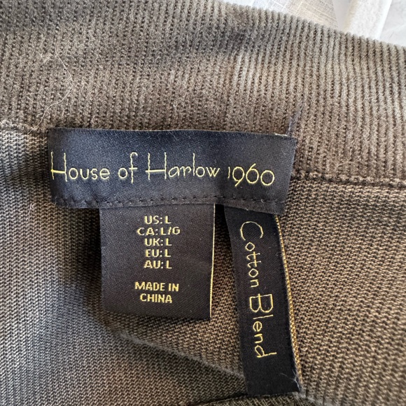House of Harlow 1960 Army Green Corduroy Coat - Picture 9 of 10